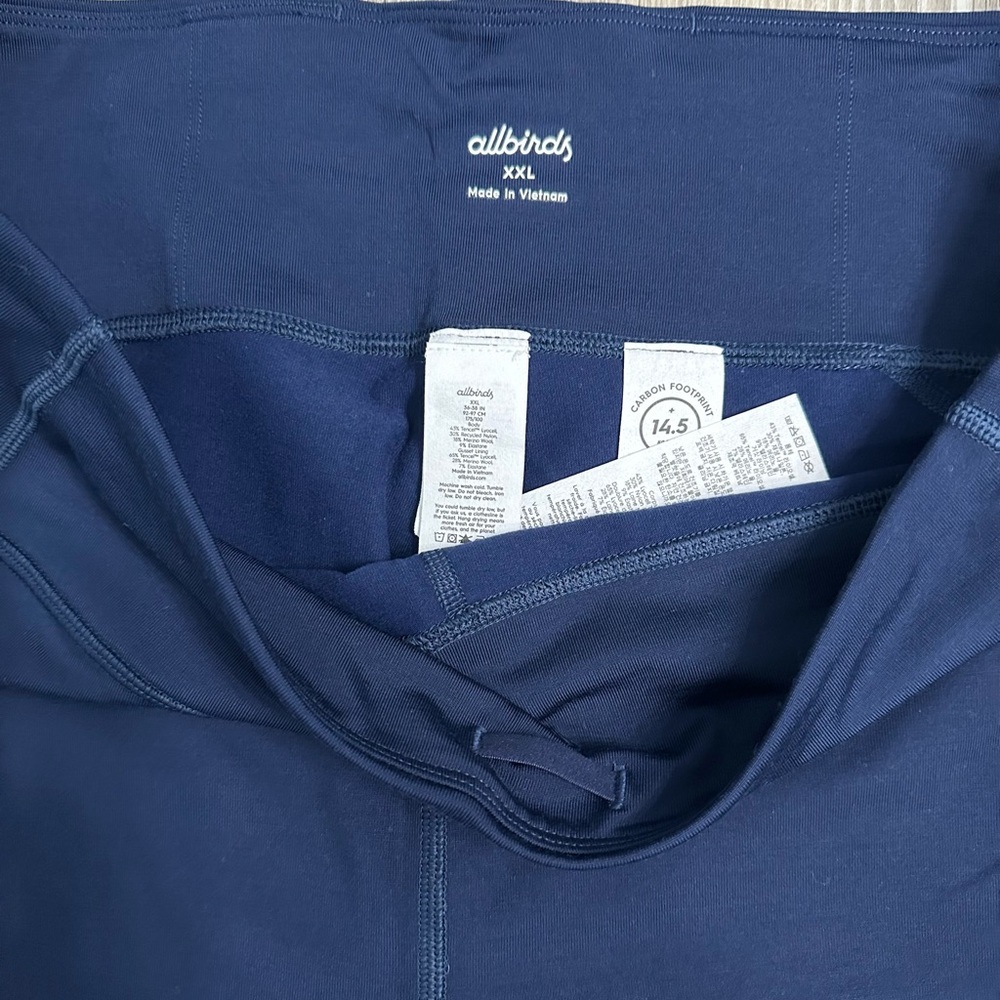 NWT Allbirds Natural Leggings size XXL in True Navy - Picture 3 of 5